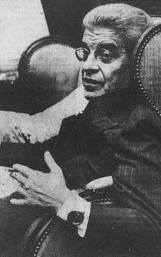 Jacques Lacan durante uma entrevista em 1969